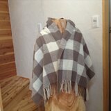 草木染め 手紡ぎショール