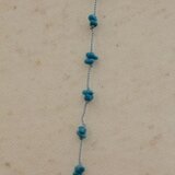 ターコイズのティンカップネックレス(セール品です）