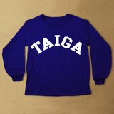 (size80~100)名前入り長袖Tシャツ【BIGLOGO紺】