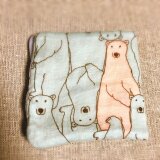 ポッケにすっぽり ふわふわガーゼハンカチ 2枚セット