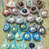 マクラメ　　六芒星ストラップ