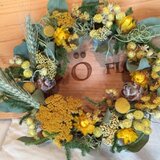 イエローカラーのドライwreathe