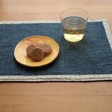 ジーンズ×レースのデスクでも使いやすいサイズのランチョンマット