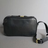 rectangle shoulder bag (black)