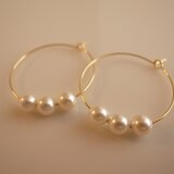 ＊再販＊ pearl hoop earrings