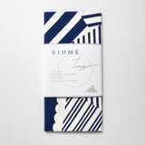 注染手ぬぐい　潮目の重ね縞（藍色）