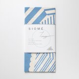 注染手ぬぐい　潮目の重ね縞（薄青）