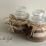 ボトルに入ったボーダーキャンドル