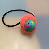 カラフルハリネズミさん（羊毛フェルトヘアアクセサリー）