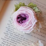 カップ咲き＊薔薇ヘッドコサージュ