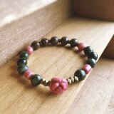 ローズカットシリシャスシストのブレスレット