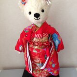 市松テディベア　