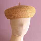 ＜即納商品＞麦わら素材のベレー帽 Elie エリー