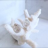 シルバーピアス Uzumaki