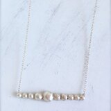 シルバーネックレス コロコロ Bubbles