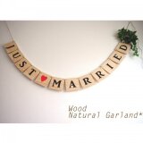 文字入れします＊ナチュラルな木製ガーランド