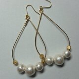 コットンパールピアス