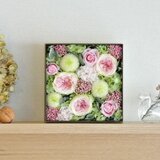 フラワーボックス 微笑み色（プリザーブドフラワー）【受注生産】