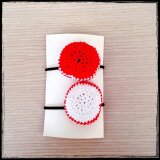 レースボールのヘアゴム