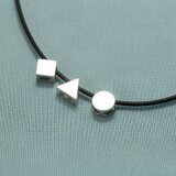 まる・さんかく・しかくSILVERペンダント・ネックレス