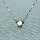 ネズミのシルエット型SILVER925ペンダント・ネックレス