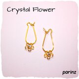 Crystal Flower ピアス