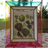 ステンドグラスの写真立て