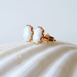 14KGF オパールピアス