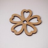 日本文様　コースター　サクラ