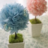 ふんわりトピアリー◆ブルー◆
