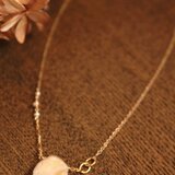 【オーダー作品】ビワパールの花びらネックレス2(14kgf)