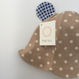 くまの耳の帽子（ブラウン）