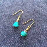 ターコイズ ナゲット ピアス
