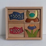 立体パズル(小)　かぶとセットの画像