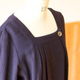 【T様専用オーダー】スクエアネックのワンピース（パープル）