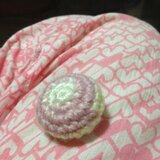 ころんと毛糸のブローチ