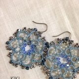 ビジューレースピアス