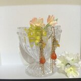 果実ドロップ カーネリアンのピアス