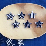 つやつやきらめく星々ブローチ