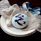 【刺繍】ペンギンブローチ