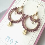 【14kgf】ドロップビーズピアス