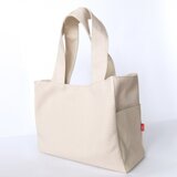 普段使いのきなり色帆布トート