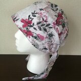 医療用帽子 ターバンキャップ〜コットンカトレア