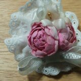 バラとアジサイのコサージュ
