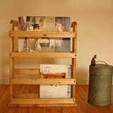 マガジンラック・cafeスタイルな本立て・ナチュラルアンティーク風 [受注生産]