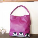 *本革*ペンギン三兄弟のバッグ