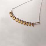 月の満ち欠けネックレス～月に願いを～シルバーorステンレス（アレルギー対応）⁂ギフト＆自分へのご褒美⁂受注　送料無料の画像