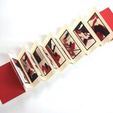 豆本　シルエット春画　蛇腹式豆本　豆本用特製封筒付き