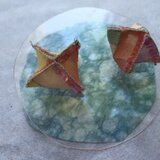 絹パッチワークピアス