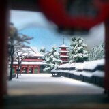 かいまみ　金龍山浅草寺　名所江戸百景　Kaimami Sensoji